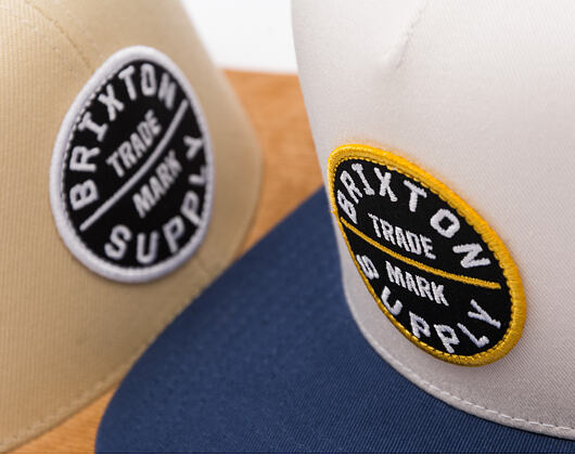 Kšiltovka Brixton - Oath Mp Trucker Hat - Mood Indigo/Off White/Mood Ind