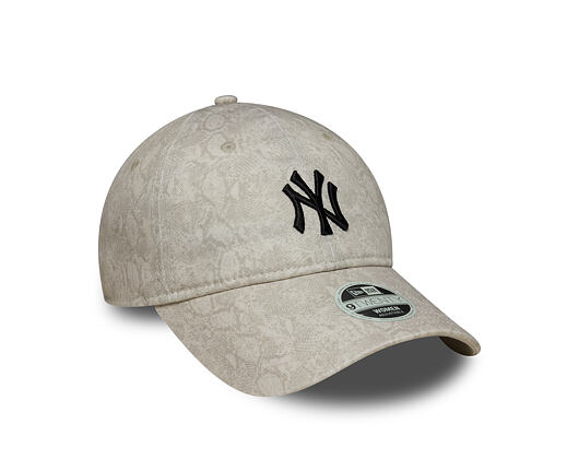 Dámská Kšiltovka New Era - MLB Animal - Snake 9TWENTY - NY Yankees - Cream / Black