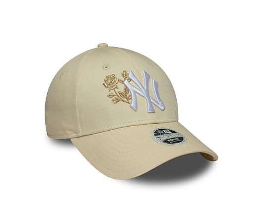 Dámská Kšiltovka New Era - MLB Roses 9FORTY - NY Yankees - Cream