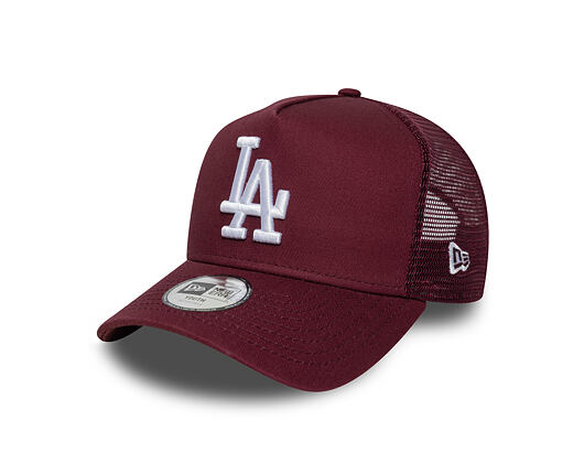 Dětská Kšiltovka New Era - MLB League Essential 9FORTY Trucker - LA Dodgers - Burgundy / White