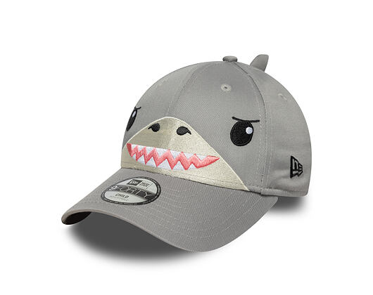 Dětská Kšiltovka New Era - Monster Face 9FORTY - Grey