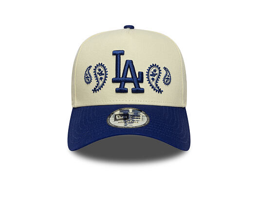 Kšiltovka New Era - MLB Paisley Bandana 9FORTY A-Frame - LA Dodgers - Cream / Dark Royal