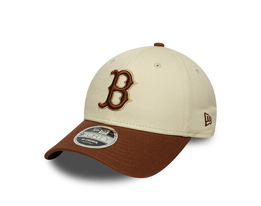 Kšiltovka New Era - MLB WS Patch Retro 9FORTY M-CROWN - Boston Red Sox - Cream / Auburn