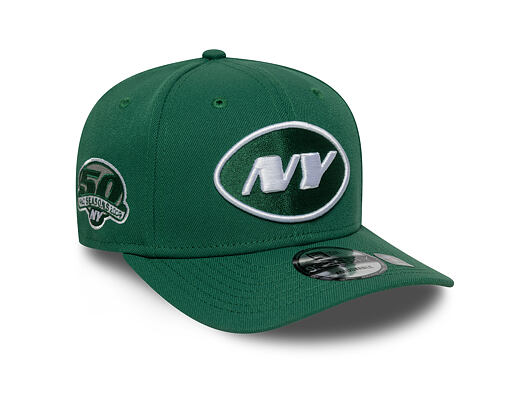 Kšiltovka New Era - NFL Anniversary Patch 9SEVENTY Stretch-Snap - NY Jets - Emerald Green