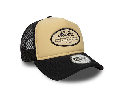 Kšiltovka New Era - Western Oval Patch Foam 9FORTY Trucker - Black / White