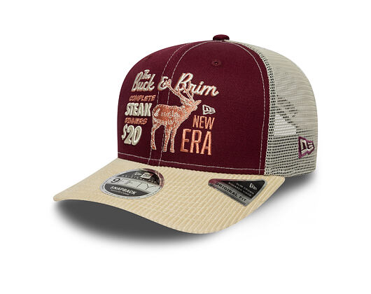 Kšiltovka New Era - Wild Cord 9FIFTY - Burgundy / Stone