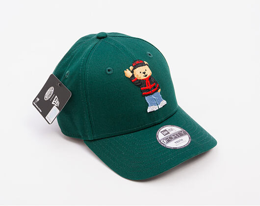 Dětská Kšiltovka New Era - Bear Kids 9FORTY - AC Milan - Dark Green