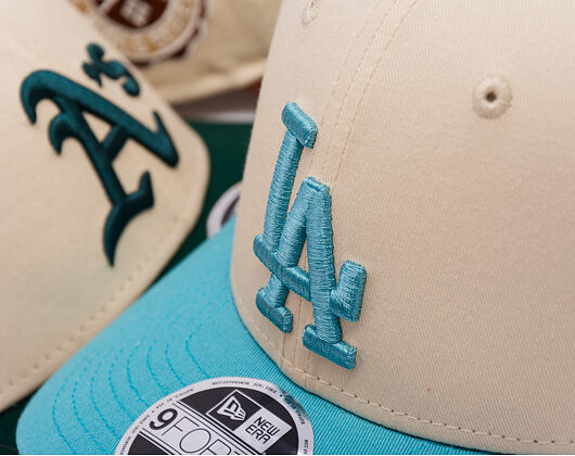 Kšiltovka New Era - MLB WS Patch Retro 9FORTY M-CROWN - LA Dodgers - Cream / Blue