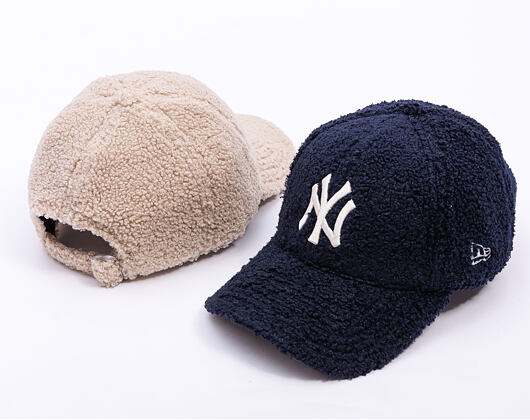 Kšiltovka New Era - MLB Borg Teddy Fleece 9FORTY - NY Yankees - Navy