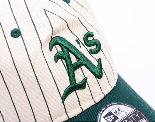 Kšiltovka New Era - MLB Pinstripe 9TWENTY - Oakland Athletics - Dark Green