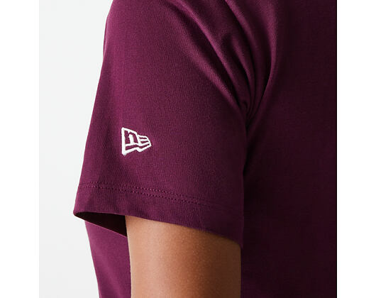 Dámské Triko New Era - Crest Tee Regular - Burgundy