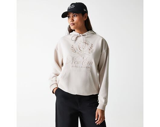 Dámská Mikina New Era - Crest Hoodie - Stone
