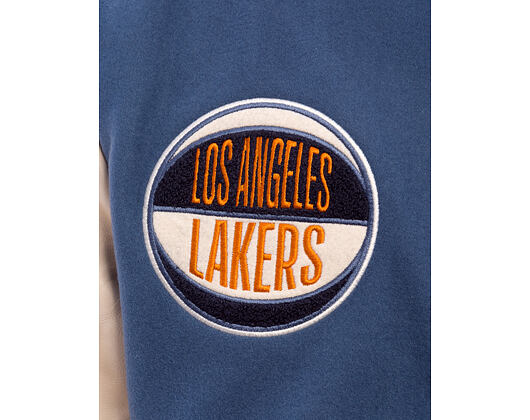 Bunda New Era - NBA Patch Varsity Jacket - LA Lakers - Muted Indigo