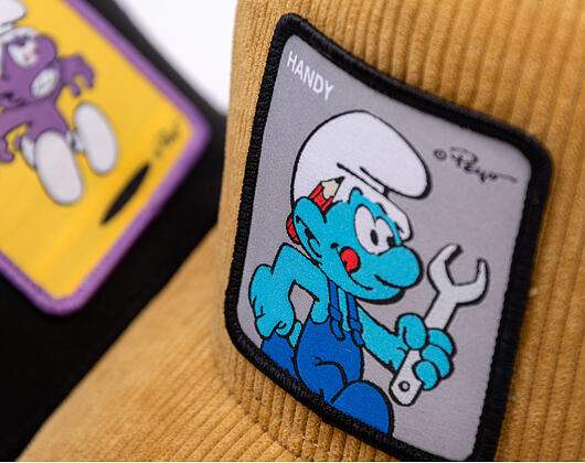 Kšiltovka Capslab - Smurfs Trucker - Handy Cord - Brown