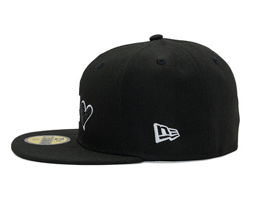 Kšiltovka New Era - MLB Team Heart 59FIFTY - LA Dodgers - Black / White