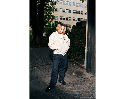 Dámská Bunda New Era - MLB Sherpa Bomber - NY Yankees - Cream