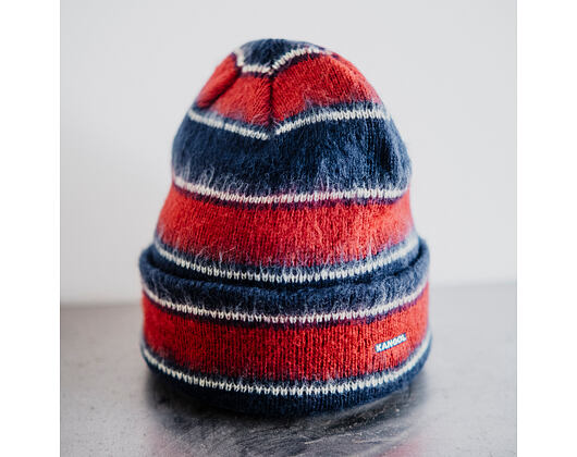Kulich Kangol - Fuzzy Stripe Beanie - Navy