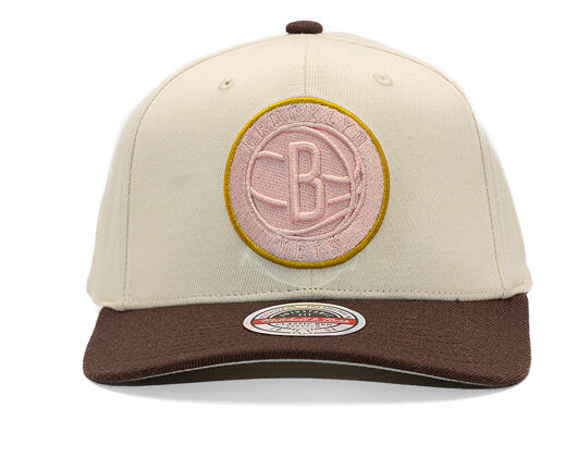 Kšiltovka Mitchell & Ness - Blush Sand Classic Red - Brooklyn Nets - Sand/Brown