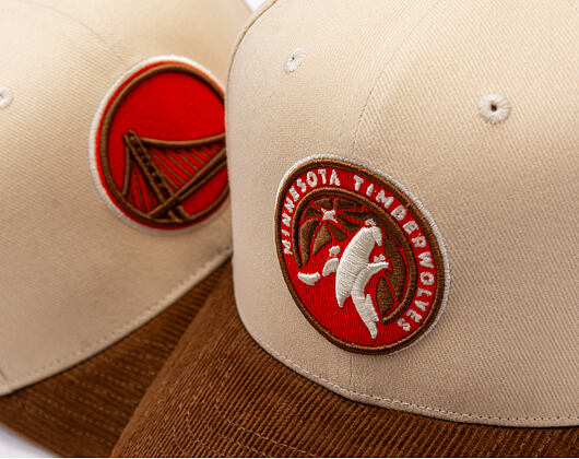 Kšiltovka Mitchell & Ness - Tawny Pro Crown - Minnesota Timberwolves - Sand/Brown