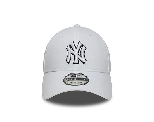 Kšiltovka New Era - MLB Outline 9FORTY - NY Yankees - White