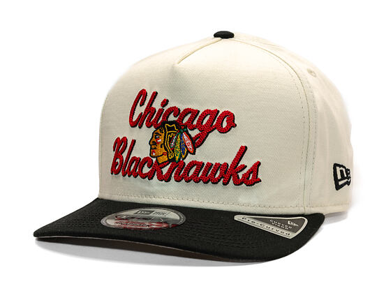 Kšiltovka New Era - NHL Chainstitch 9FIFTY A-Frame - Chicago Blackhawks - Chrome White