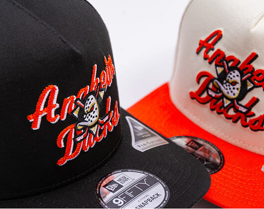 Kšiltovka New Era - NHL Chainstitch 9FIFTY A-Frame - Anaheim Ducks - Black
