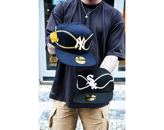 Kšiltovka New Era - MLB Chain Wrap 59FIFTY - NY Yankees - Navy