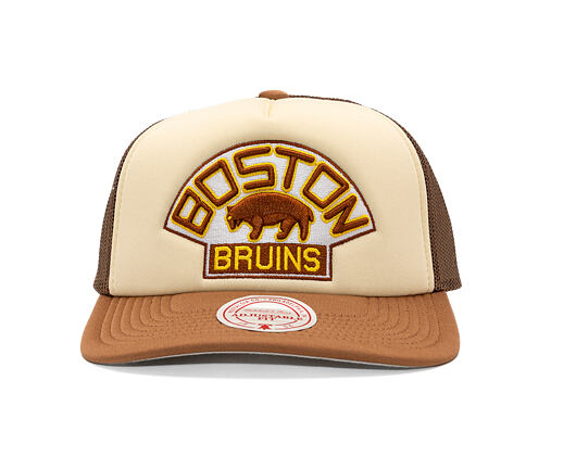 Kšiltovka Mitchell & Ness - NHL Vintage Block Trucker - Boston Bruins - Cream