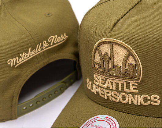 Kšiltovka Mitchell & Ness - NBA Fashion Basic Pro HWC - Seattle Supersonics - Olive