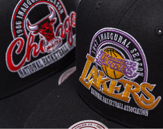 Kšiltovka Mitchell & Ness - NBA Inaugural Team Pro Crown - Los Angeles Lakers - Black