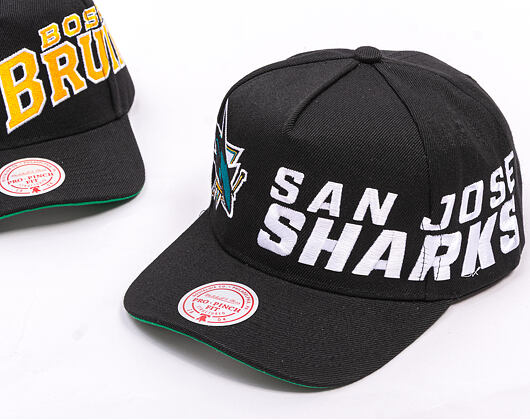 Kšiltovka Mitchell & Ness - NHL Busted Pro - San Jose Sharks - Black