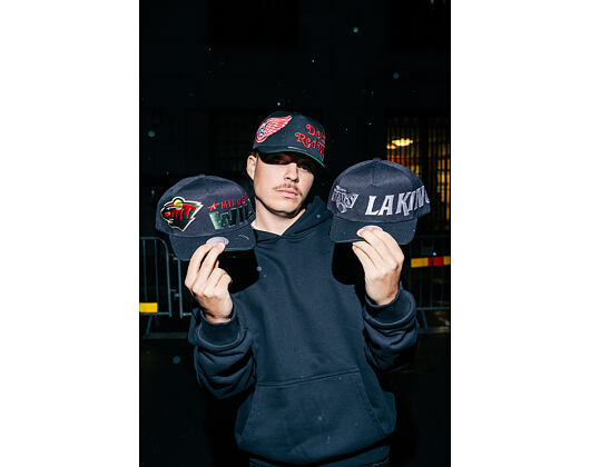 Kšiltovka Mitchell & Ness - NHL Busted Pro - Minnesota Wild - Black