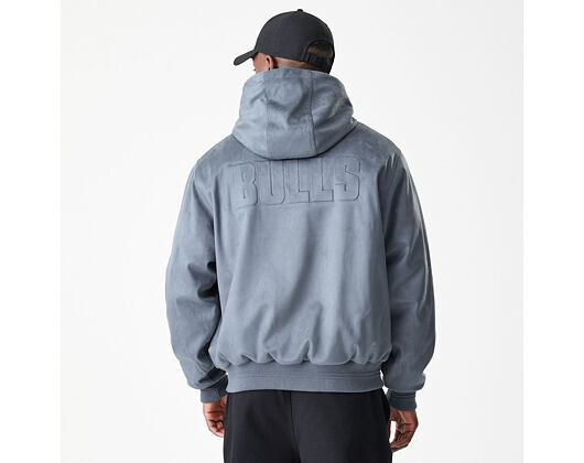 Bunda New Era - NBA Suede Hooded Jacket - Chicago Bulls - Grape