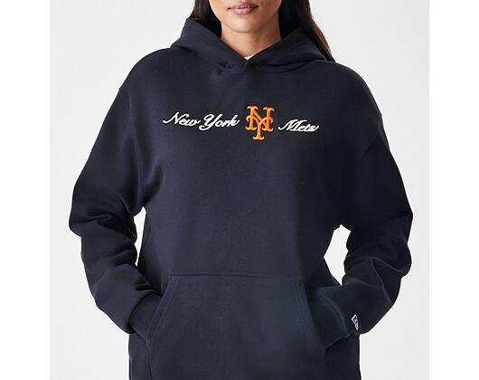 Mikina New Era - MLB Graphic Oversized Hoody - NY Mets - Black