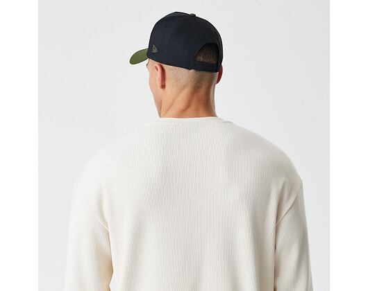 Triko New Era - Branded Longsleeve Waffle Tee - Cream