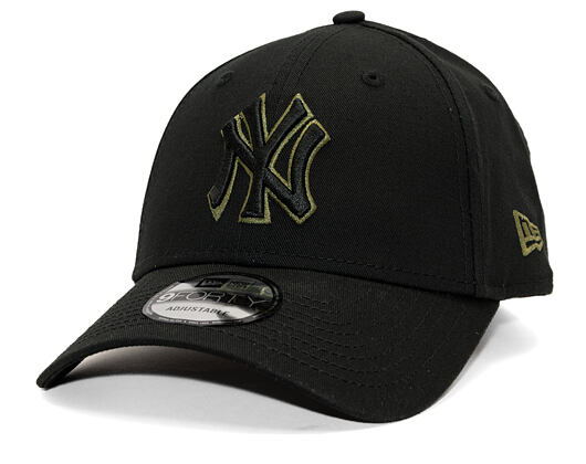 Kšiltovka New Era - MLB Team Outline 9FORTY - NY Yankees - Black / Olive