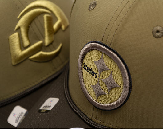 Kšiltovka New Era - NFL25 "Salute to Service" - 9SEVENTY Stretch-Snap - Pittsburgh Steelers