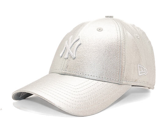 Dámská Kšiltovka New Era - MLB Metallic 9FORTY - NY Yankees - Silver