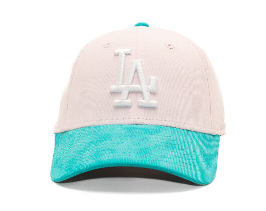 Dětská Kšiltovka New Era - MLB Kids Cord 9FORTY - LA Dodgers - Light Pink / Mint
