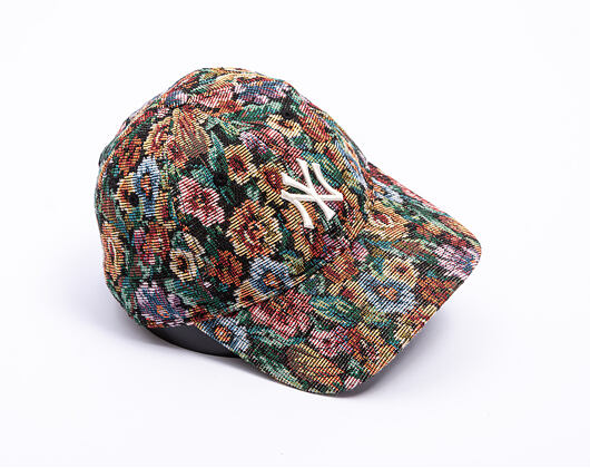 Dámská Kšiltovka New Era - MLB Womens Floral 9TWENTY - NY Yankees - Black / Cream