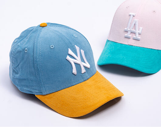 Dětská Kšiltovka New Era - MLB Kids Cord 9FORTY - NY Yankees - Blue Foam / Yellow