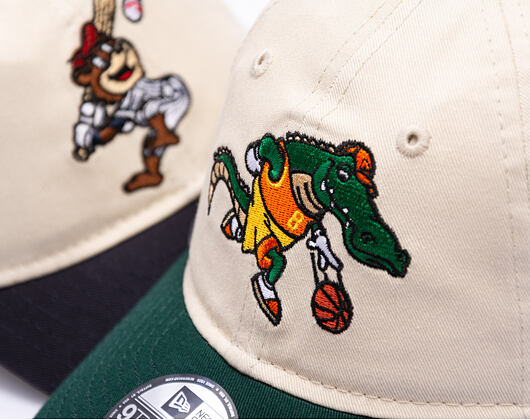 Dětská Kšiltovka New Era - Branded Kids Mascot 9TWENTY - Cream / Dark Green