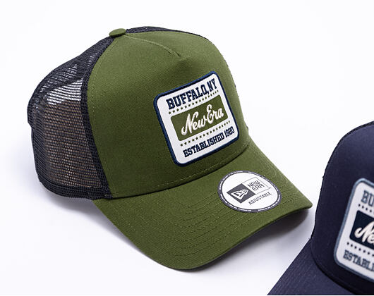 Kšiltovka New Era - Branded Patch Trucker 9FORTY Trucker - Rifle Green