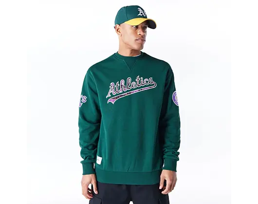 Mikina New Era - MLB Infill Crewneck - Oakland Athletics