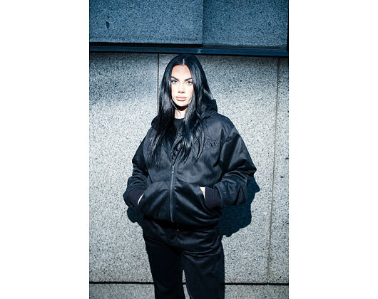 Bunda New Era - NBA Suede Hooded Jacket - LA LAkers - Black