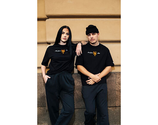 Triko New Era - MLB Graphic Oversized Tee - NY Mets - Black