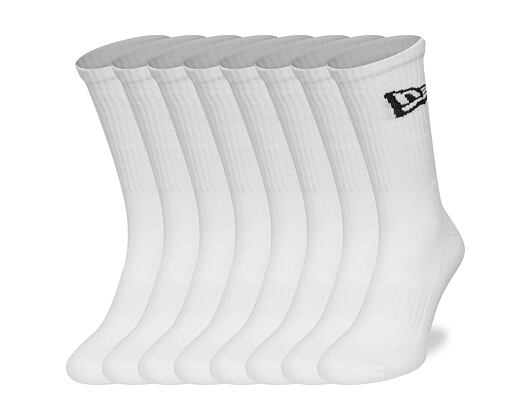 Ponožky New Era - Flag Crew 6pk - White