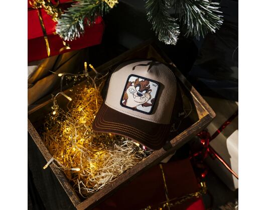Kšiltovka Capslab - Trucker Looney Tunes - Taz - Brown