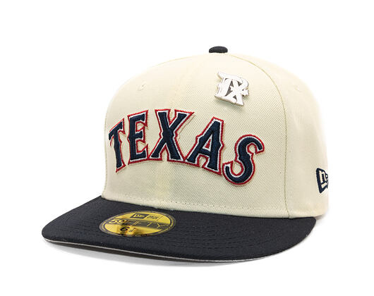 Kšiltovka New Era - MLB 1995 ASG Pin Pre-Curved 59FIFTY - Texas Rangers - Cream / Navy