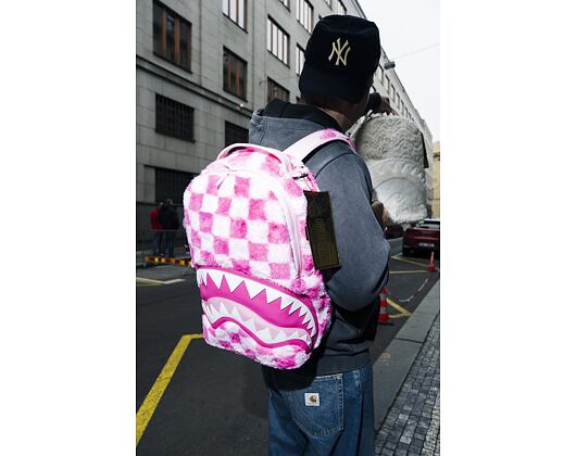 Batoh Sprayground Pink Fur Check Backpack
